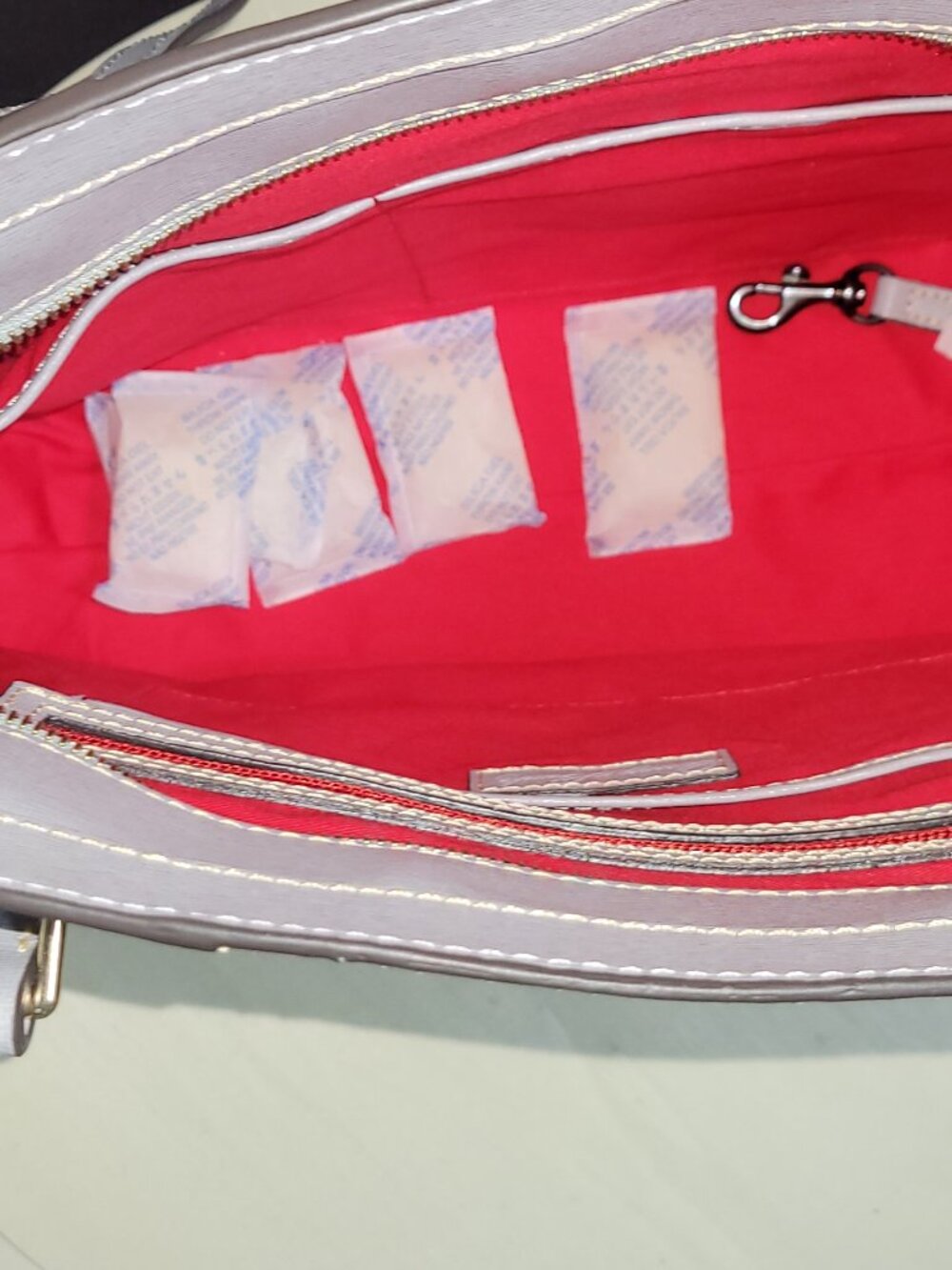 Dooney & Bourke Lexinton Shopper Pink Saffiano Leather  [Item #HL12] - Picture 11 of 14